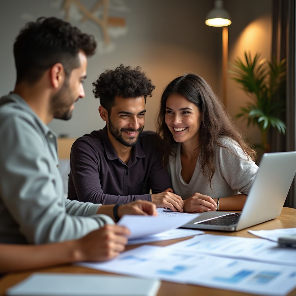 Famille optimisant son budget